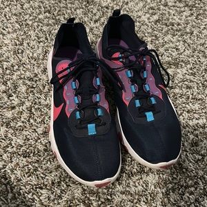 Nike React, no box like new navy, pink, blue and purple size 7Y